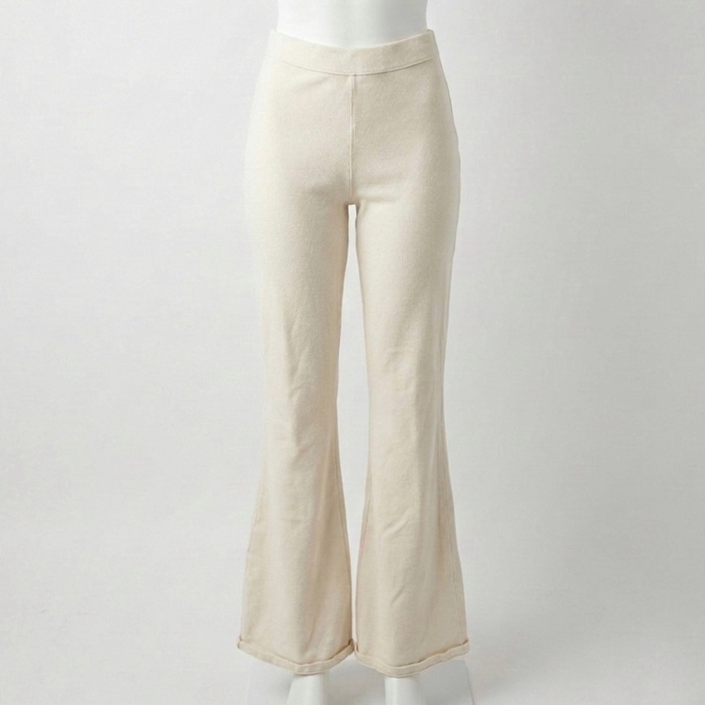Sunday Best Cream Flare Pants